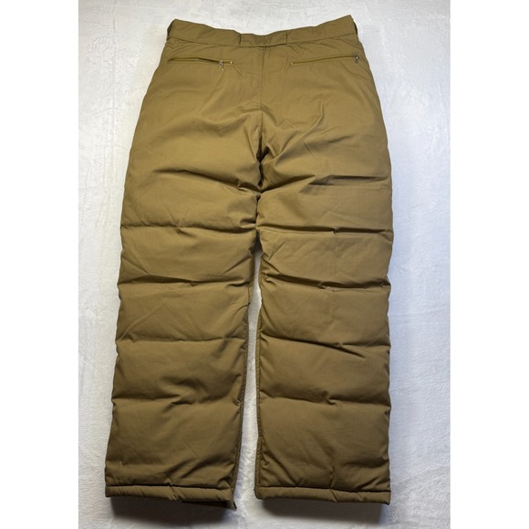 VTG  Cabelas Hunting Pants Goose Down Puffer Cargo Brown Mens Size Large - Picture 11 of 14